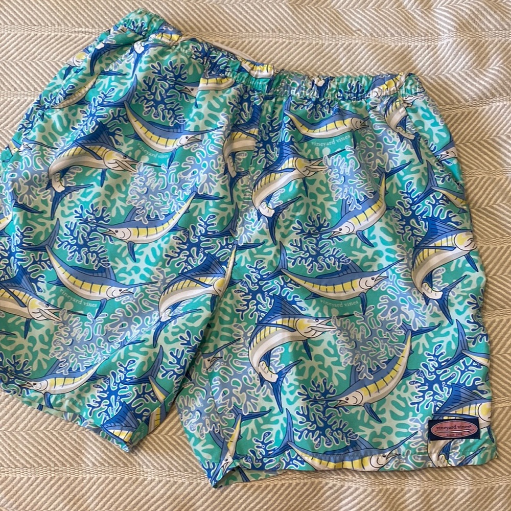 Vintage Vines Swim Trunks